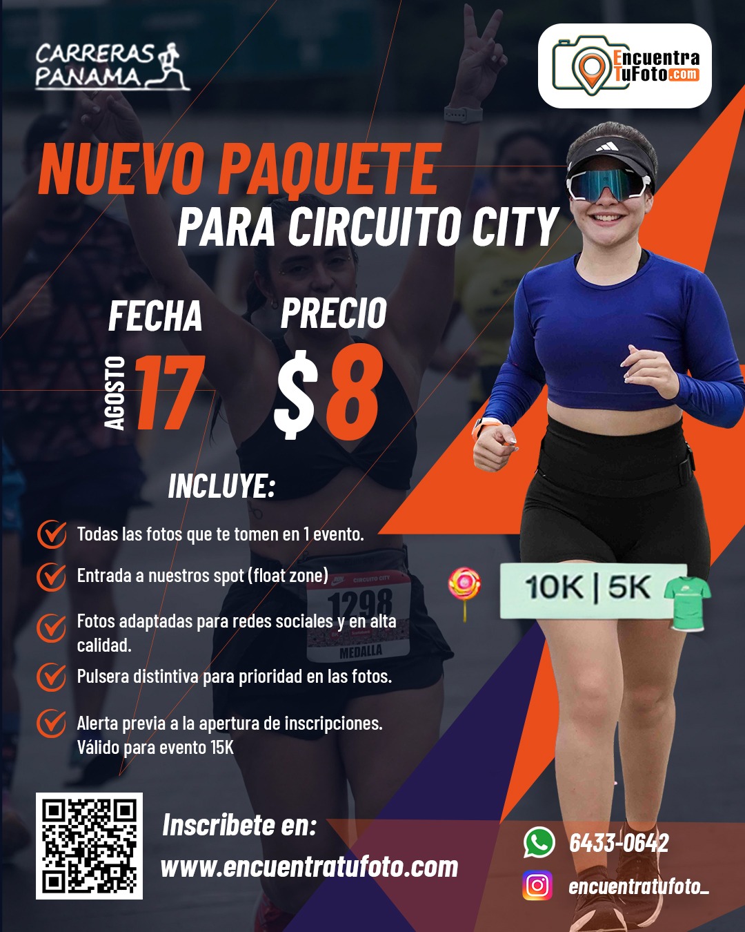 Paquete de Fotos Carrera 10K - 5K Circuito City